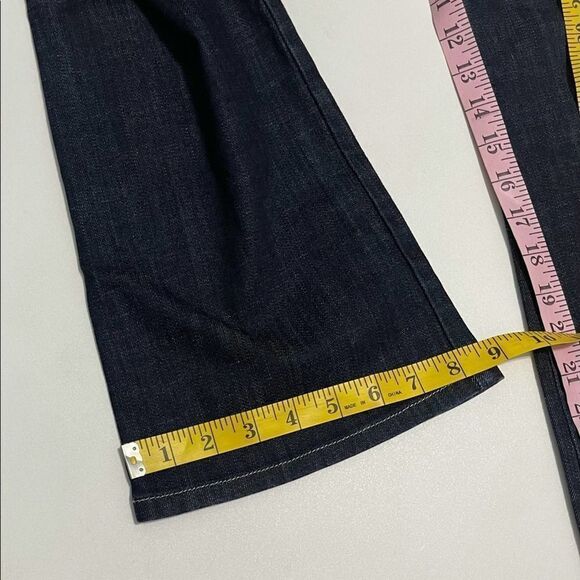 Joe’s Jeans Muse Wide Leg Flare Low Rise Jeans Dark Wash Jett Blue‎ Size 25 - Picture 9 of 14